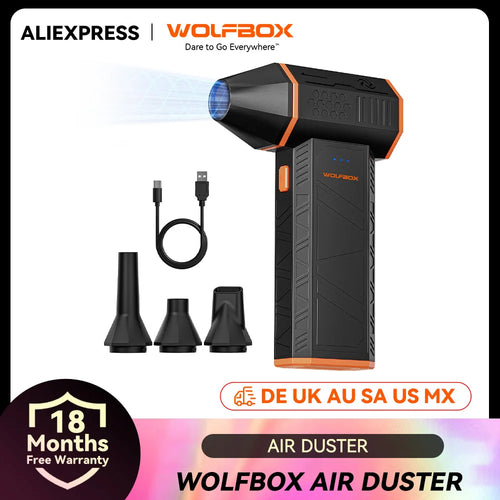 MF50 Electric Air Duster Air Blower-110000Rpm Super Power, Rechargeable 3-Gear Brushless Motor for Car/Pc/Home/Outdoor