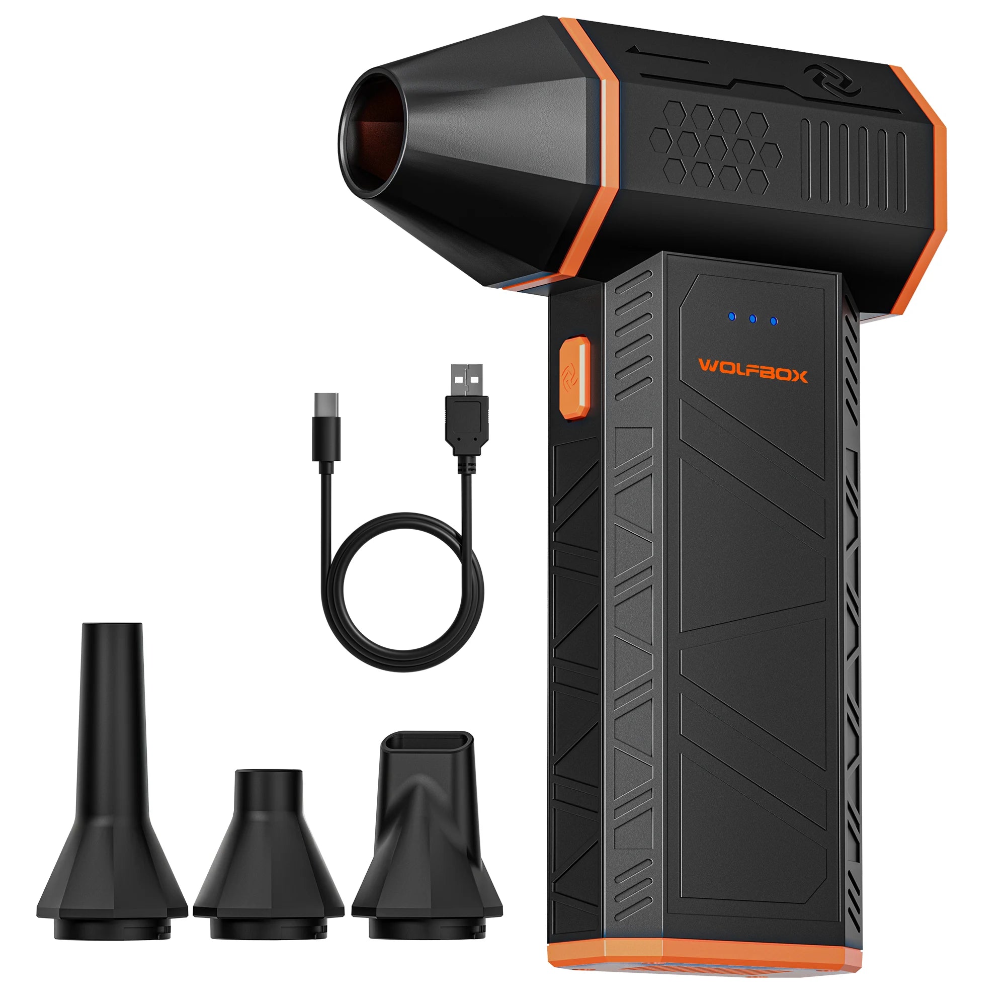 MF50 Electric Air Duster Air Blower-110000Rpm Super Power, Rechargeable 3-Gear Brushless Motor for Car/Pc/Home/Outdoor
